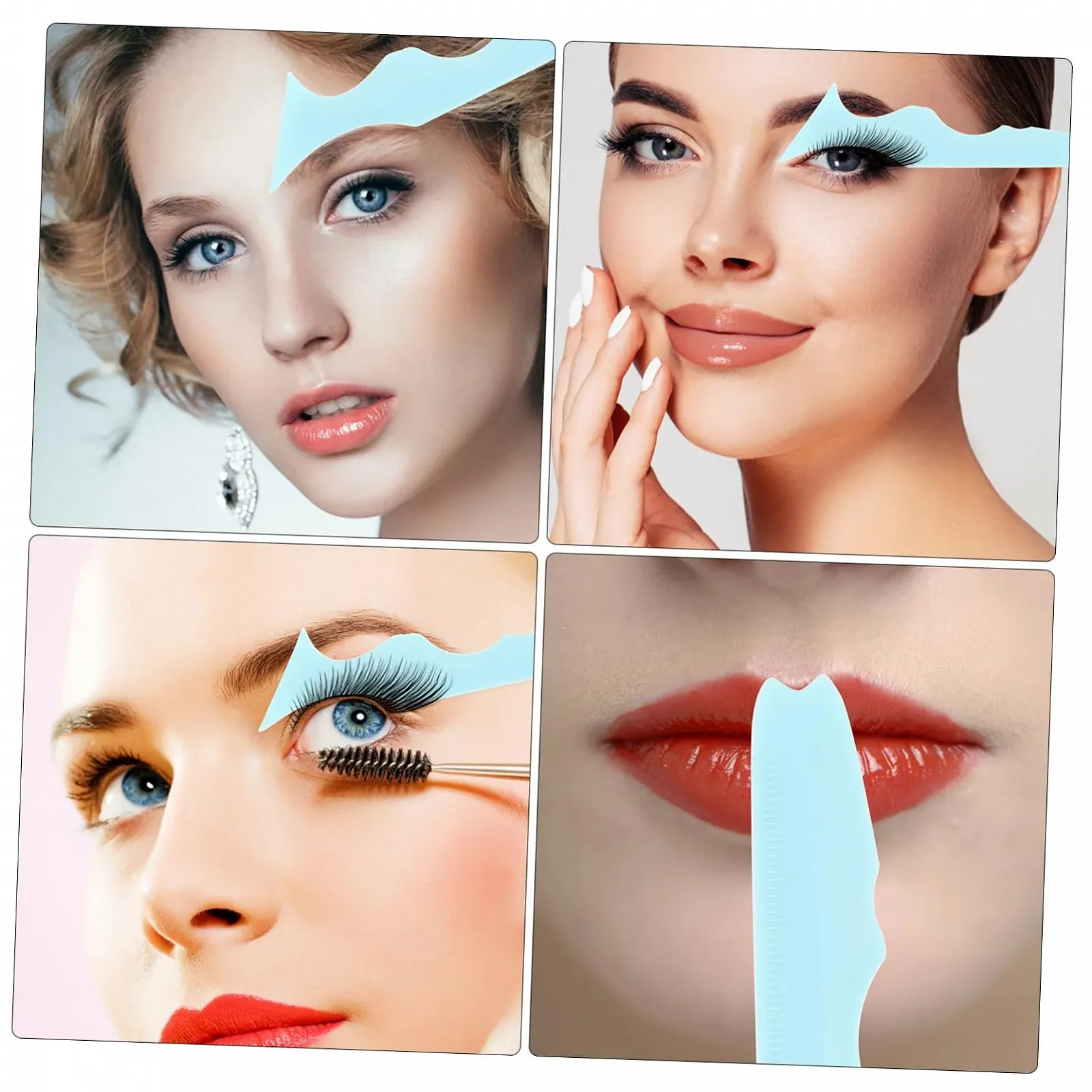 Набір інструментів для макіяжу Amosfun, силіконові трафарети, фото №6 Набір інструментів для макіяжу Amosfun, силіконові трафарети, фото №6