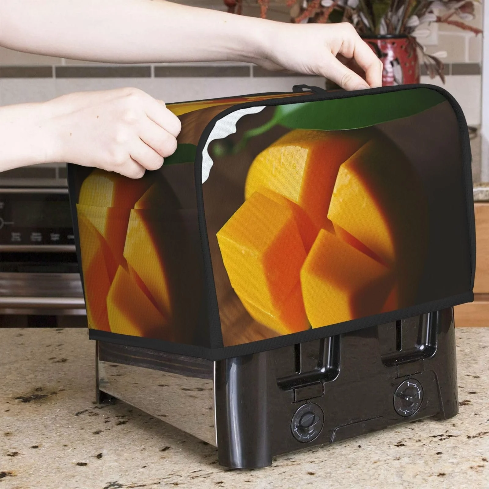 Чехол для тостера на 2 ломтика с двумя карманами Mango, фото №5 Чехол для тостера на 2 ломтика с двумя карманами Mango, фото №5