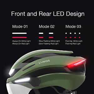 Шолом Smart Lumos Ultra E-Bike з передніми та задніми світлодіодними ліхтарями та висувним захисним щитком з керуванням через додаток synthetic.ua - Фото 1