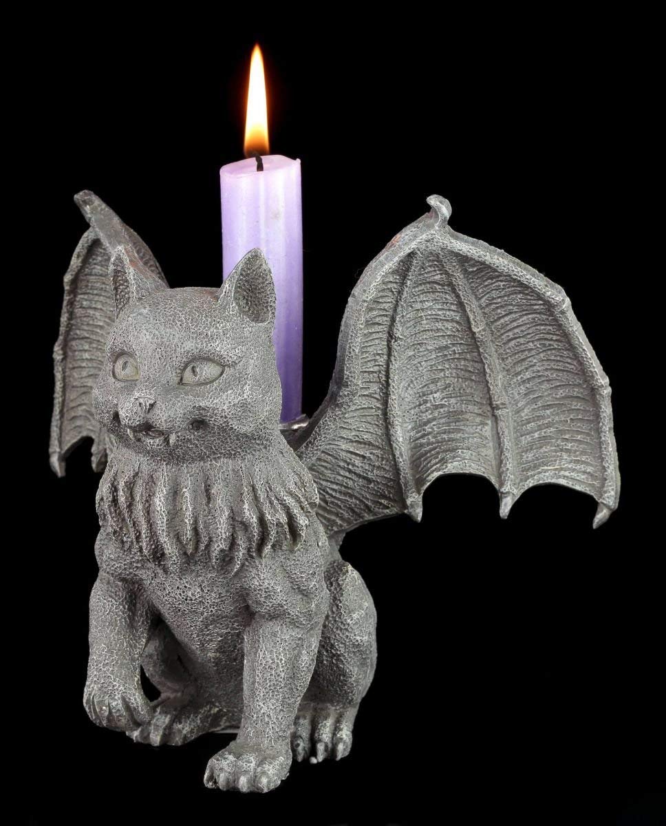 Подсвечник Figuren Shop GmbH Vampire Cat Bat Cat Gothic Fantasy Figure Декоративный, фото №2