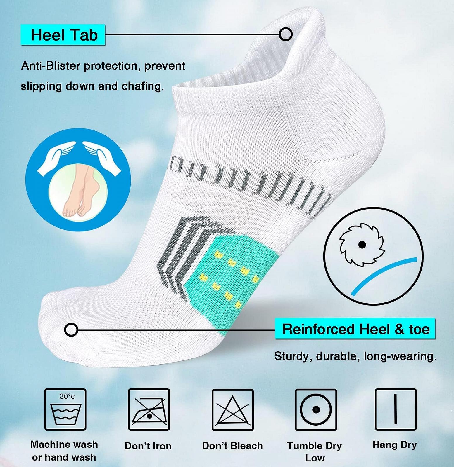 Жіночі шкарпетки Trainer Short Sports Socks з петлею на п'яті, 5 пар, 35-38/39-42, фото №4