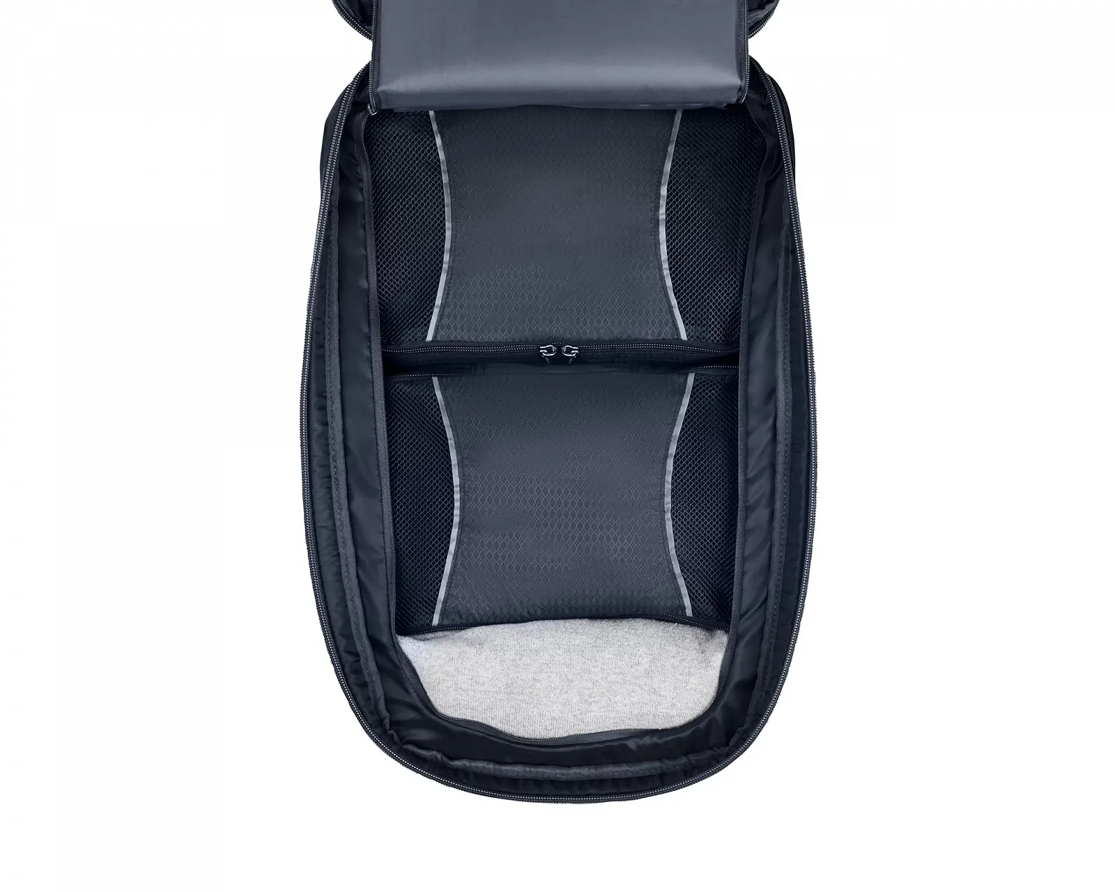 Рюкзак для ноутбука HP Travel Plus 30L 17" Водостойкий, расширяемый до 35L, с защитой RFID Blue Graphite, фото №9 Рюкзак для ноутбука HP Travel Plus 30L 17" Водостойкий, расширяемый до 35L, с защитой RFID Blue Graphite, фото №9