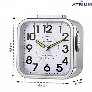 Будильник Atrium A530-19 Аналоговий Кварцовий Безшумний Великі Цифри Гучний Дзвінок synthetic.ua - Фото 1