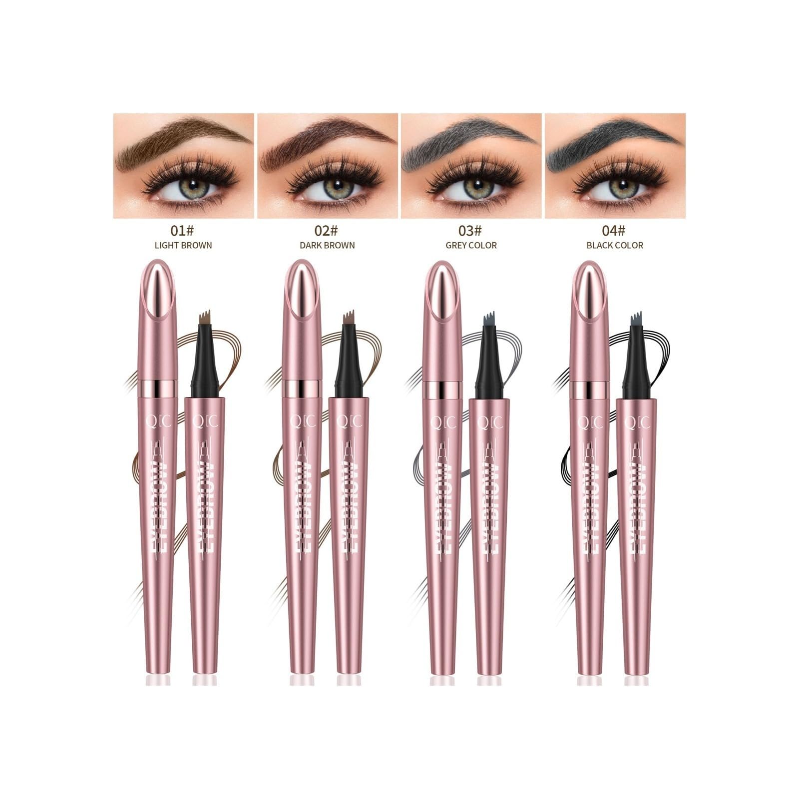 Карандаш для бровей 3D Magic Micro Waterproof с аппликатором с 4 зубцами, фото №3 Карандаш для бровей 3D Magic Micro Waterproof с аппликатором с 4 зубцами, фото №3