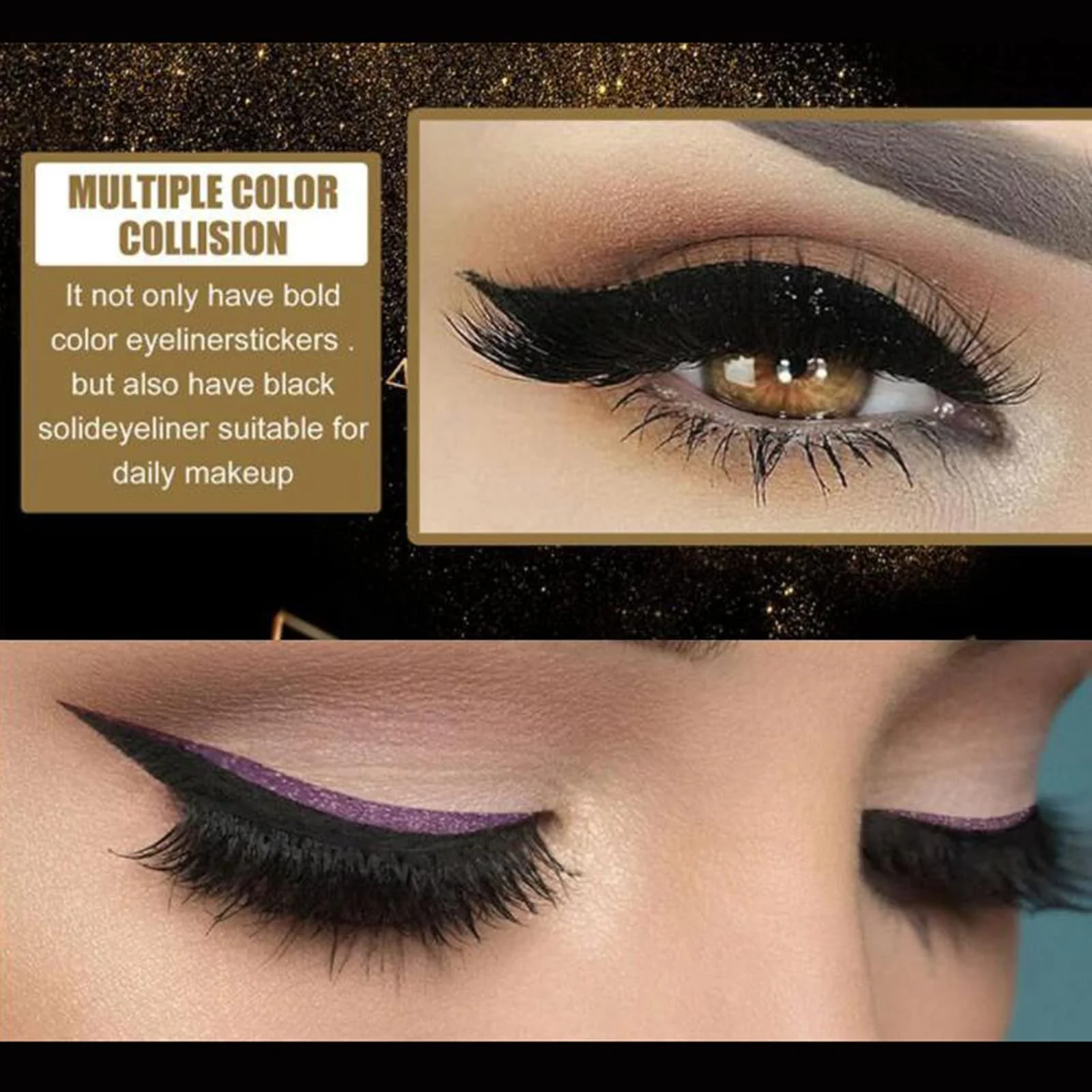 Накладные ресницы черные 3D с самоклеящимся набором для макияжа, фото №4 Накладные ресницы черные 3D с самоклеящимся набором для макияжа, фото №4