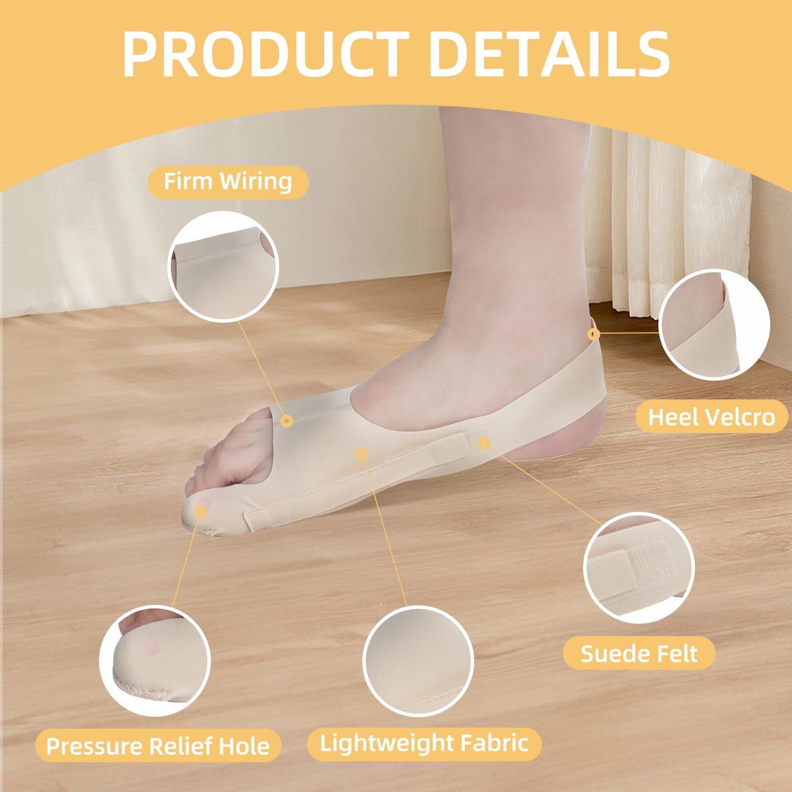 Шина для великого пальця стопи Hallux Valgus, розмір M, для правої ноги., фото №3 Шина для великого пальця стопи Hallux Valgus, розмір M, для правої ноги., фото №3