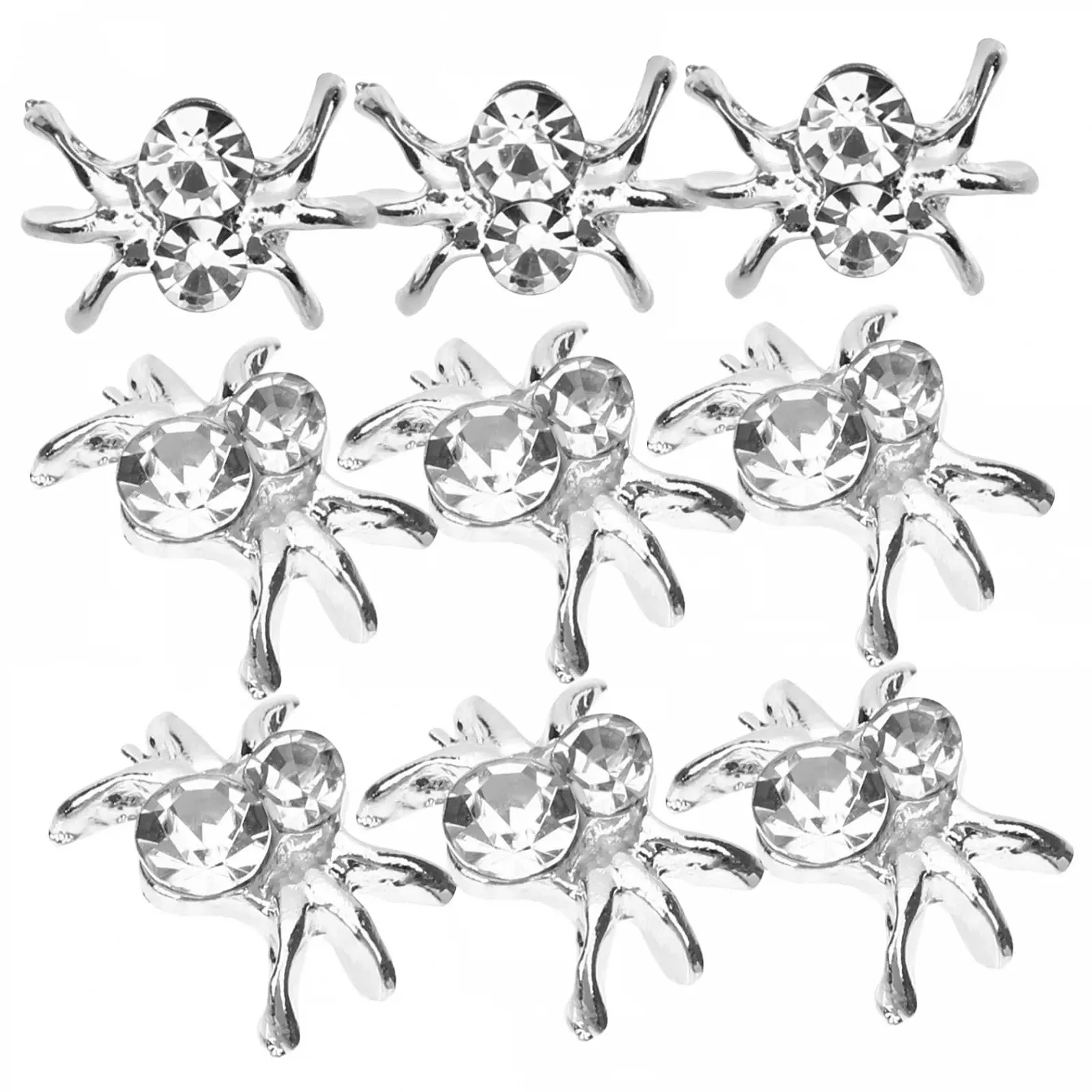 Набір прикрас для нігтів Healeved 120 шт. Срібні намистини, фото №3 Набір прикрас для нігтів Healeved 120 шт. Срібні намистини, фото №3