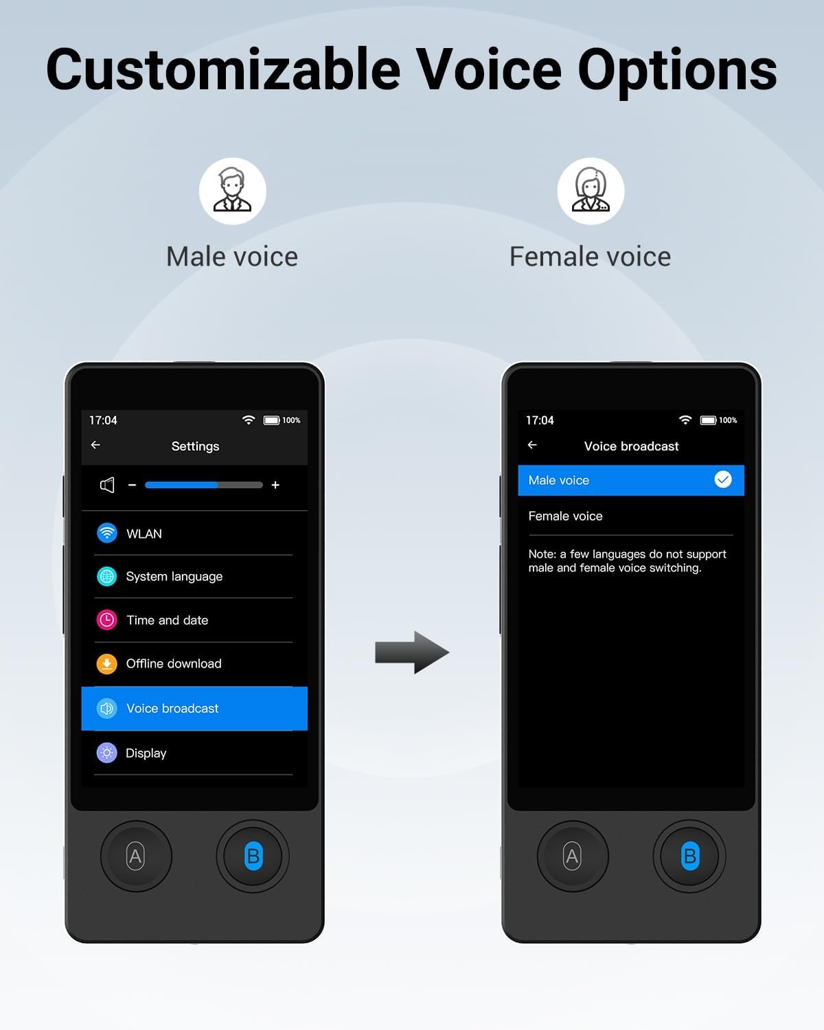 Пристрій для голосового перекладу Xupurtlk W12 144 мови Чорний, фото №7