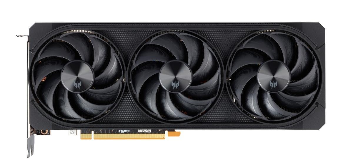 Видеокарта Acer Predator Bifrost AMD Radeon RX 7800XT OC 16GB VRAM GDDR6 HDMI 3X DP PCIe 4.0 Triple FrostBlade 3.0 Чёрный, фото №1