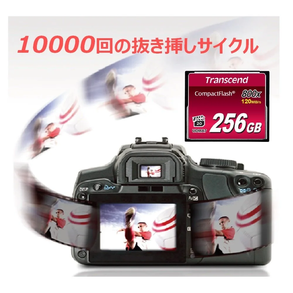 Карта памяти Transcend Compact Flash 800x 256GB, фото №4 Карта памяти Transcend Compact Flash 800x 256GB, фото №4