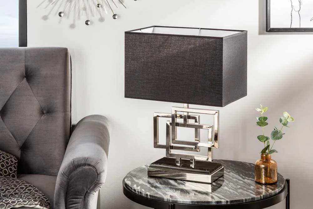 Настільна лампа invicta INTERIOR Atlantis Modern Design 56 см Срібляста, фото №3