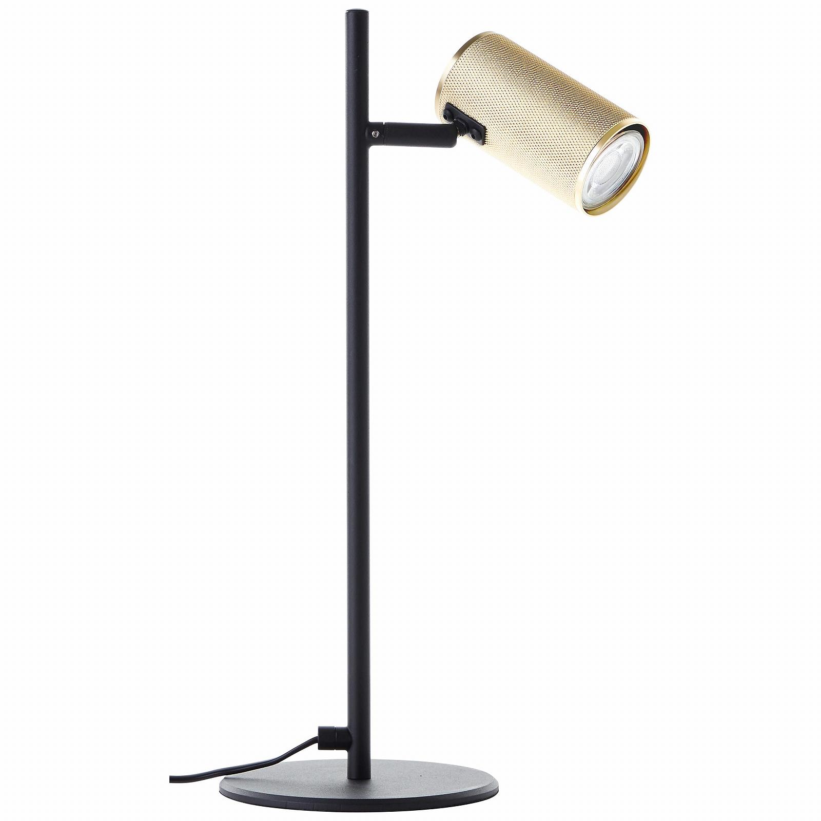 Настільна лампа Brilliant Marty G80053/86 LED 15 см Пісочний чорний / Матове золото, фото №4