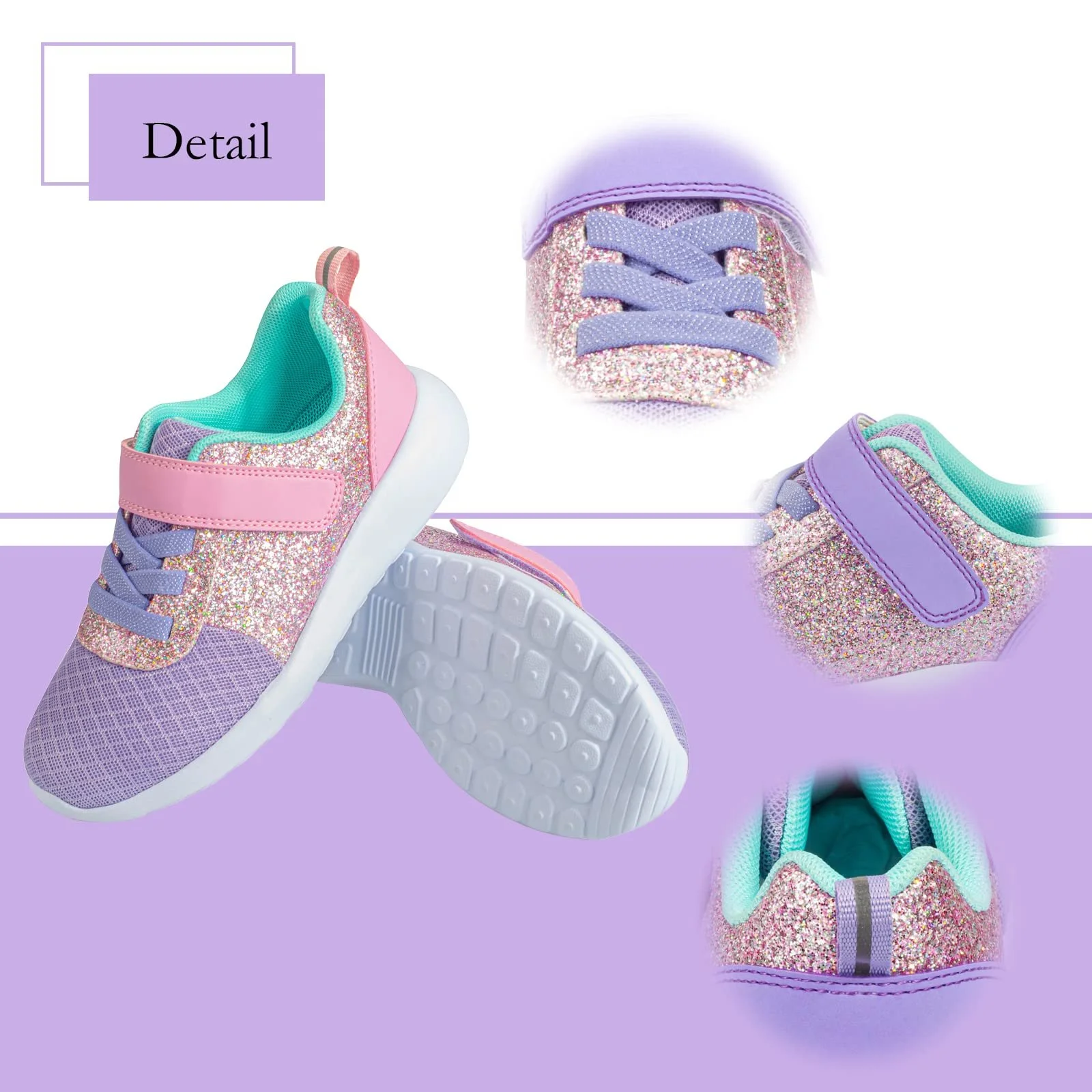 Детские Блестящие Кроссовки для Девочек, фото №6