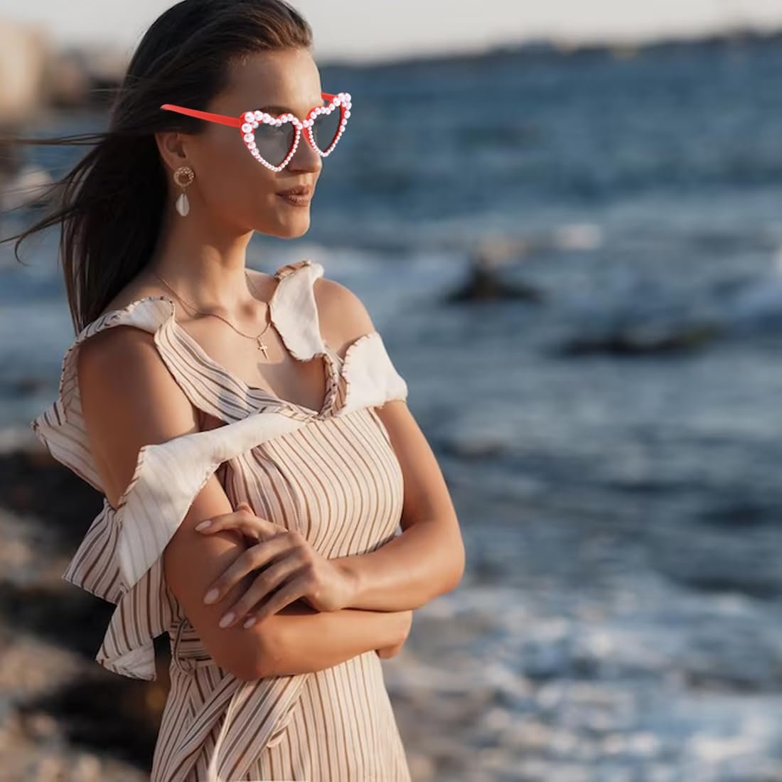 Сонцезахисні Окуляри HAZMA Серце Перламутрові A, фото №4