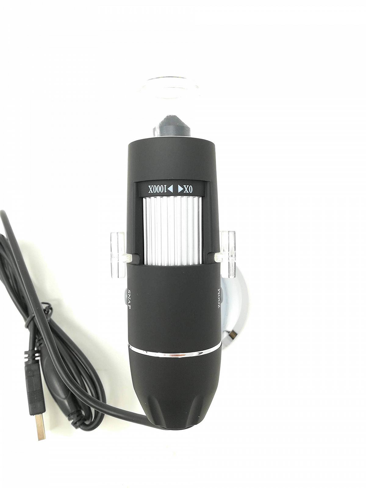 Портативний цифровий мікроскоп 1000x ендоскоп з USB кабелем 8 LEDs для ПК, фото №3
