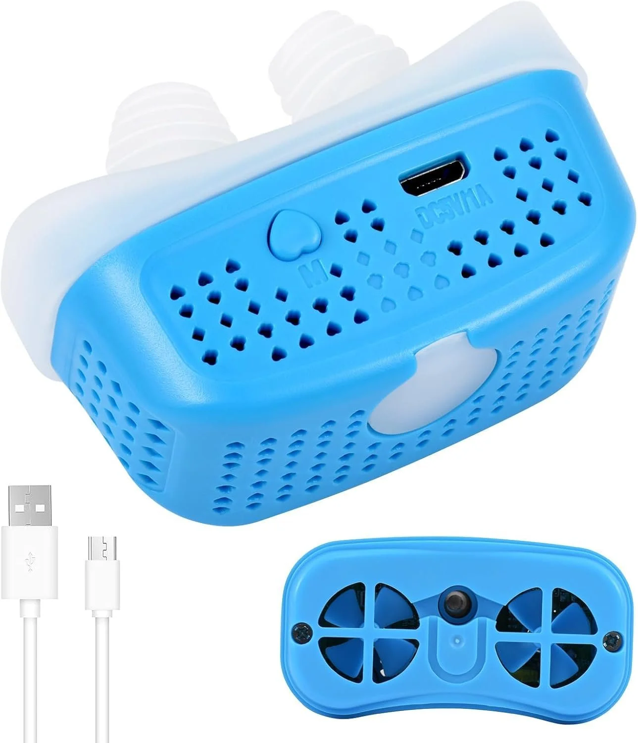 Електричний CPAP пристрій від хропіння Портативний та USB акумульований (Білий), фото №2