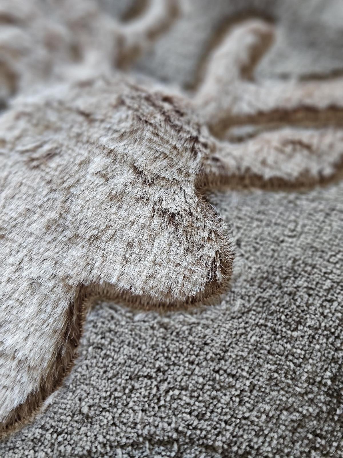 Плед Пухнастий Meinposten Олень, 150 x 200 см, Поліестер, Двосторонній, Коричневий, фото №2