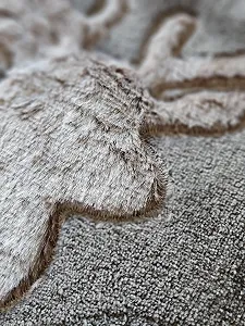 Плед Пухнастий Meinposten Олень, 150 x 200 см, Поліестер, Двосторонній, Коричневий synthetic.ua - Фото 1