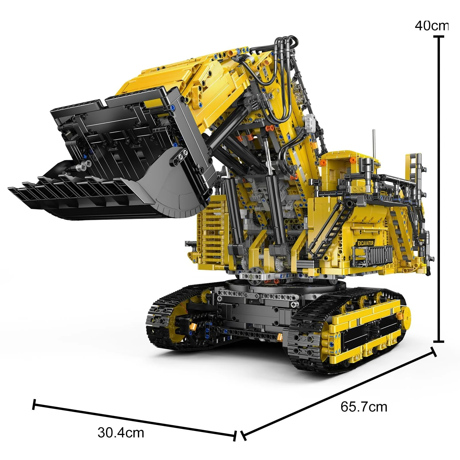 Конструктор Экскаватор Mould King Technik Liebherr R 9800 Mining Crawler Excavator MOC Heavy Duty Crane RH400 17070 (4767 деталей), фото №3