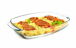 Форма для запікання Sendez 3,6 л скляна для лазаньї та випікання прозора - Фото 1