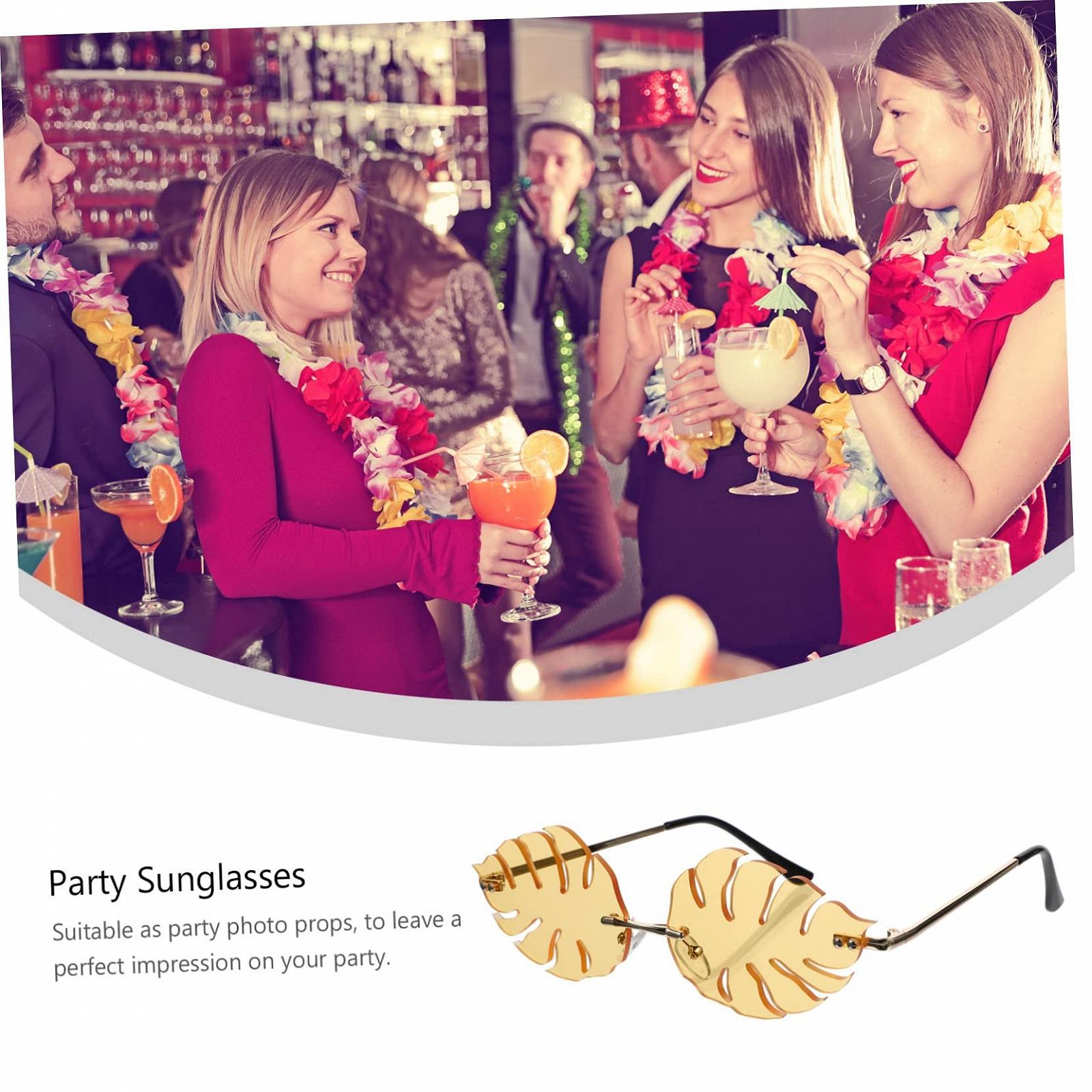 Солнцезащитные очки Письмо PACKOVE Набор из 2 шт. Желтый, фото №3