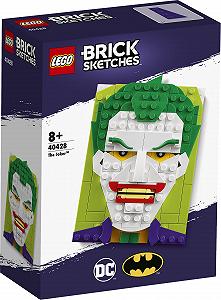 Набор LEGO Brick Sketches 40428 The Joker synthetic.ua - Фото 1