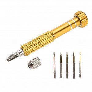 Купити Набір гвинтовертів Precision 5 шт. Дриль золото - Фото 1 Набір гвинтовертів Precision 5 шт. Дриль золото - Фото 1