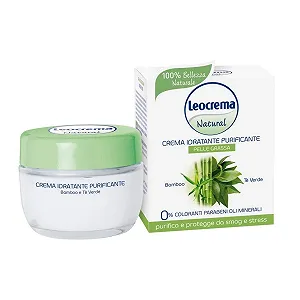 Крем для обличчя Leocrema Natural Moisturizing Bamboo and Green Tea 50 мл - Фото 1