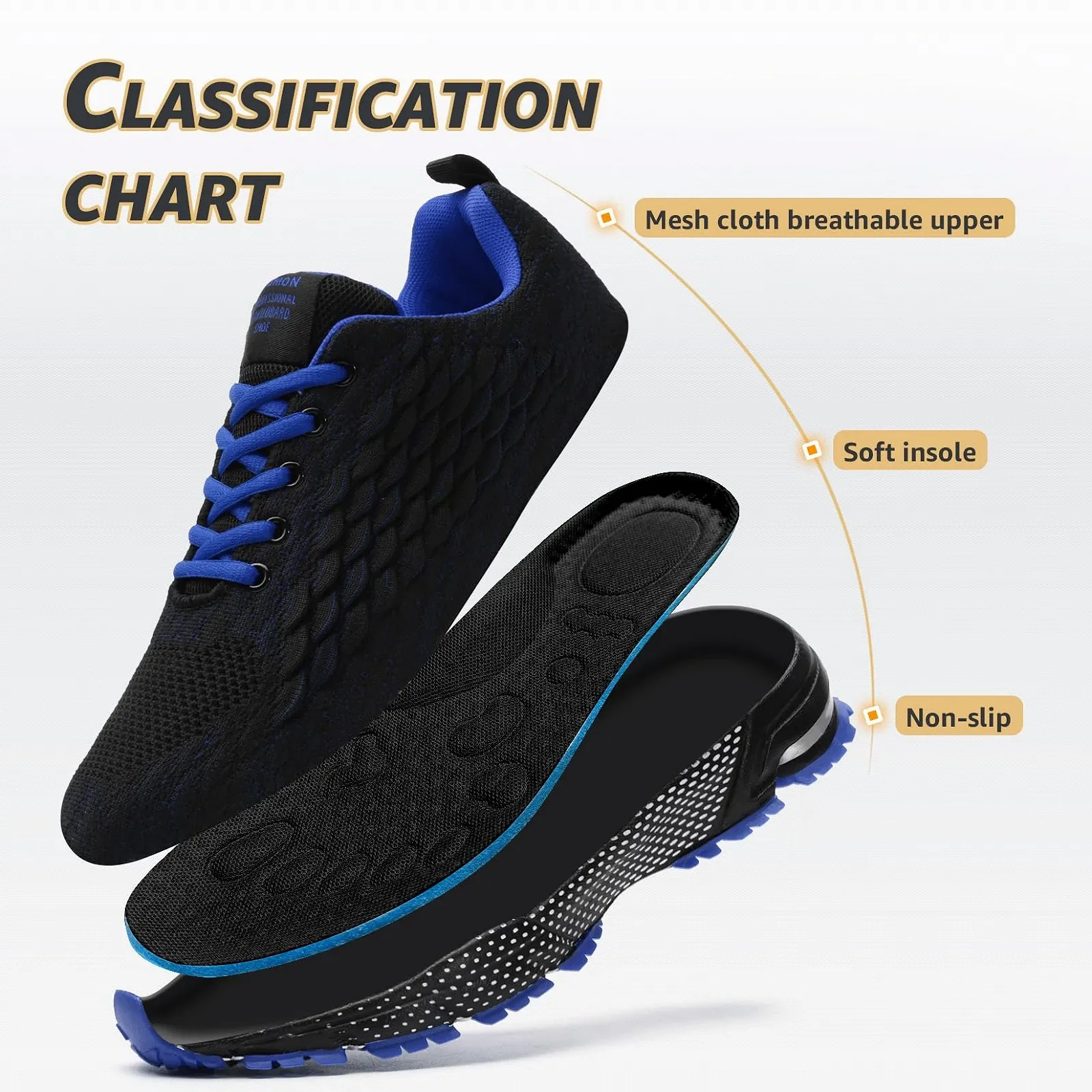 Кросівки ASHION Чоловічі Спортивні Легкі Дихаючі, фото №3 Кросівки ASHION Чоловічі Спортивні Легкі Дихаючі, фото №3