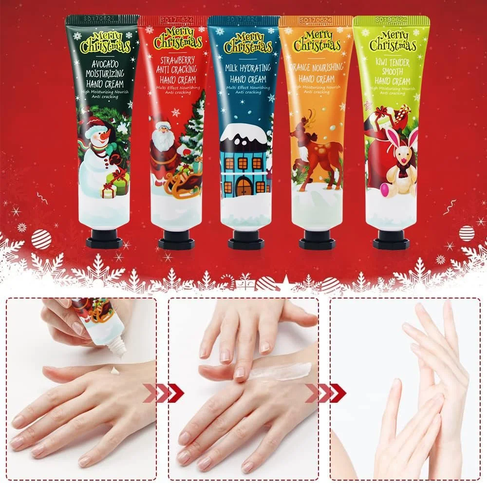 Крем для рук Женский подарочный набор кремов для рук, увлажняющий крем для рук для грубой кожи, ежедневный увлажняющий крем для рук, подарки на Рождество, День матери, День рождения, фото №3