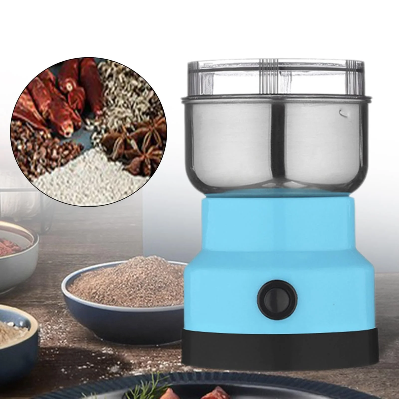 Электрическая кофемолка perfk Multi-Purpose Electric для сухого помола, кухонный инструмент, фото №4 Электрическая кофемолка perfk Multi-Purpose Electric для сухого помола, кухонный инструмент, фото №4