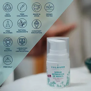 Сироватка Valquer Laboratorios для відновлення рук Гіалуронова кислота synthetic.ua - Фото 1