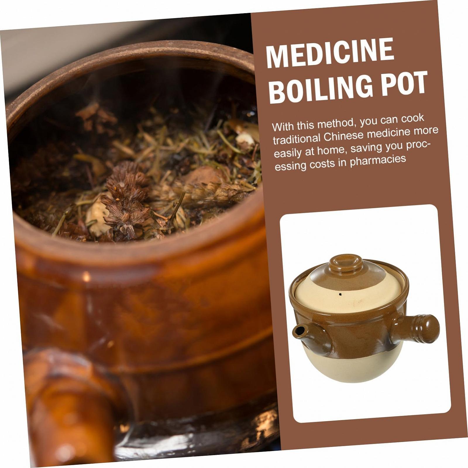 Традиционный китайский глиняный горшок Gatuida с крышкой, термостойкий, для трав и супа, фото №9