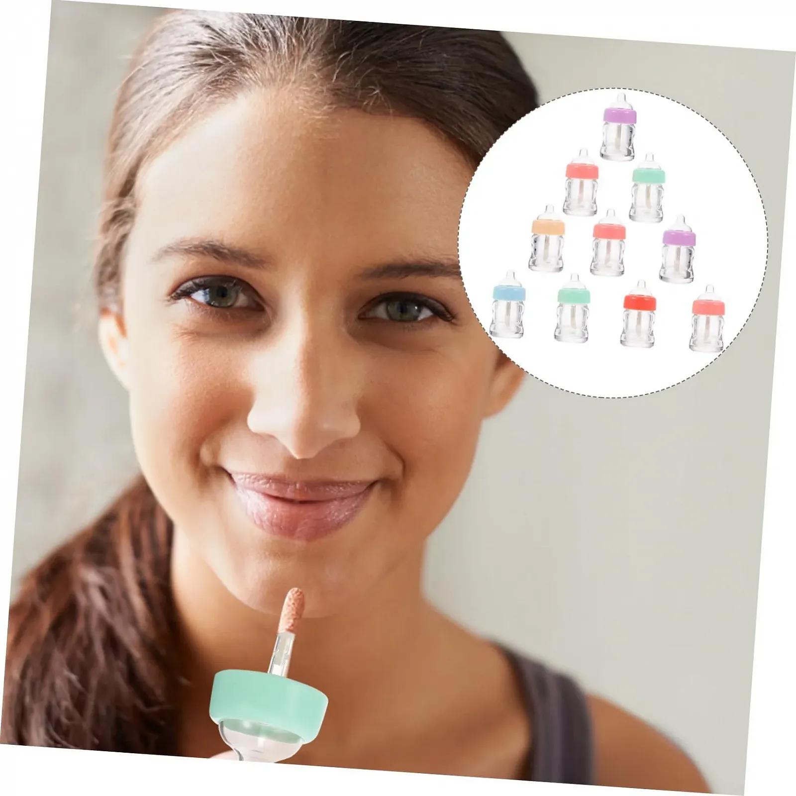 Блиск для губ MERRYHAPY 10St Flasche Прозорий, фото №8