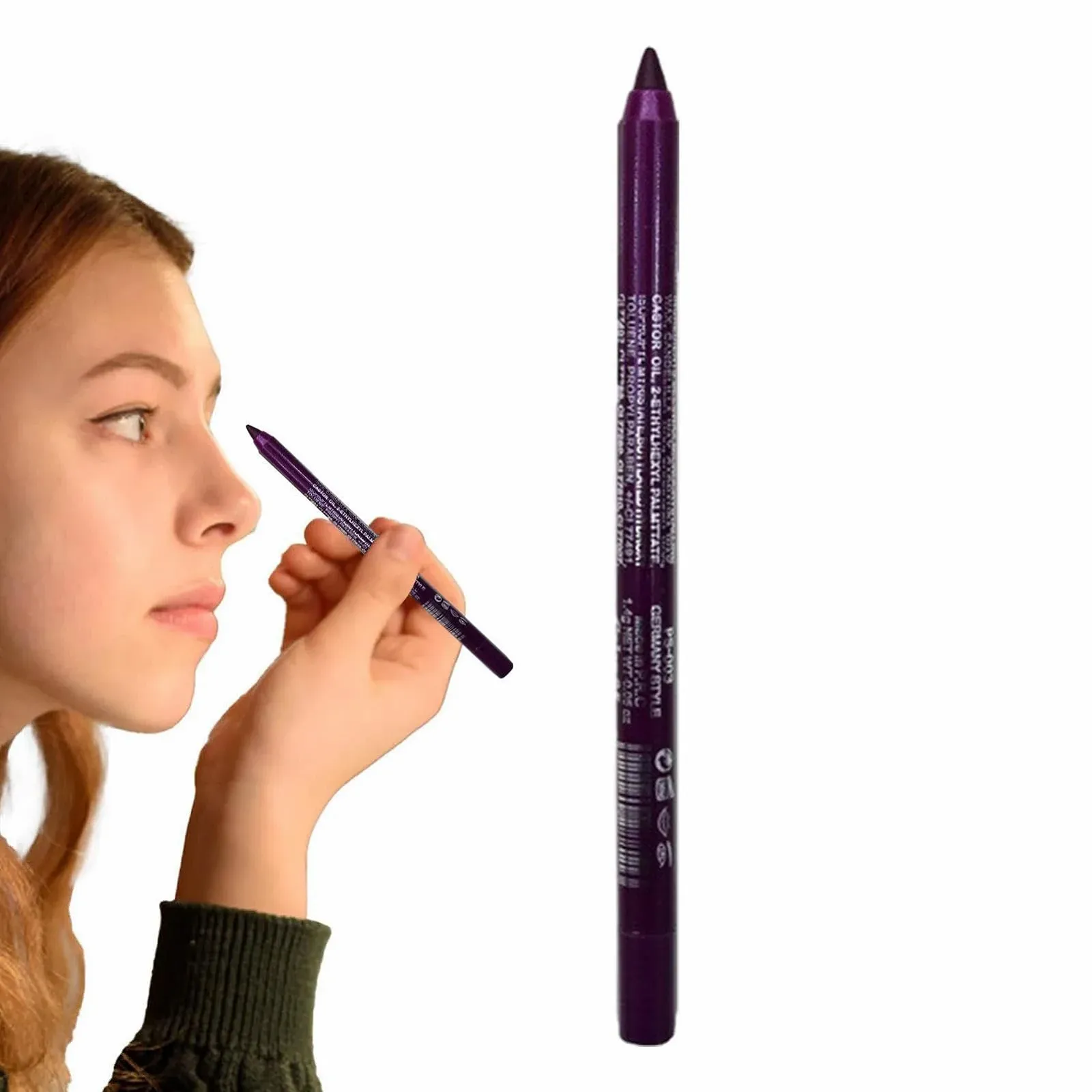 Карандаш для глаз Coloured, Водостойкий, Быстросохнущий, устойчивая к размазыванию, фото №6