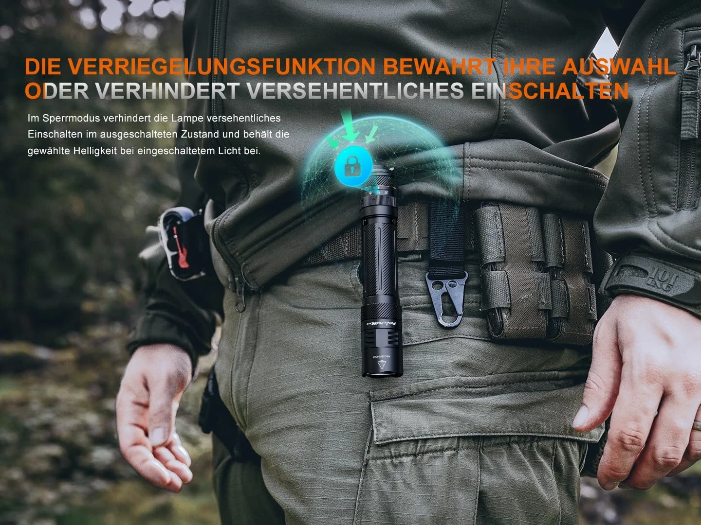 Ліхтар Fenix PD45R ACE 3200 люмен Чорний, фото №7