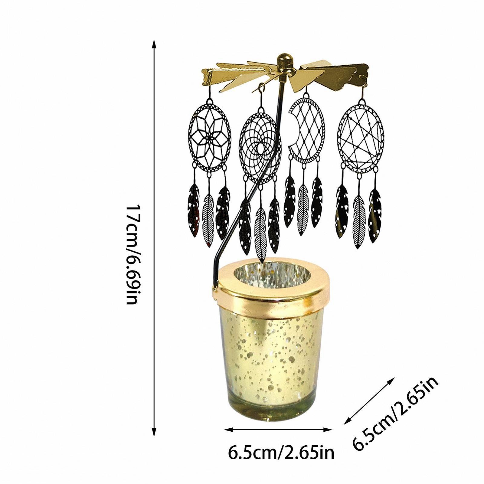 Подсвечник Krujecnt Rotating Candle Holder Dream Catcher Christmas Decoration, фото №5