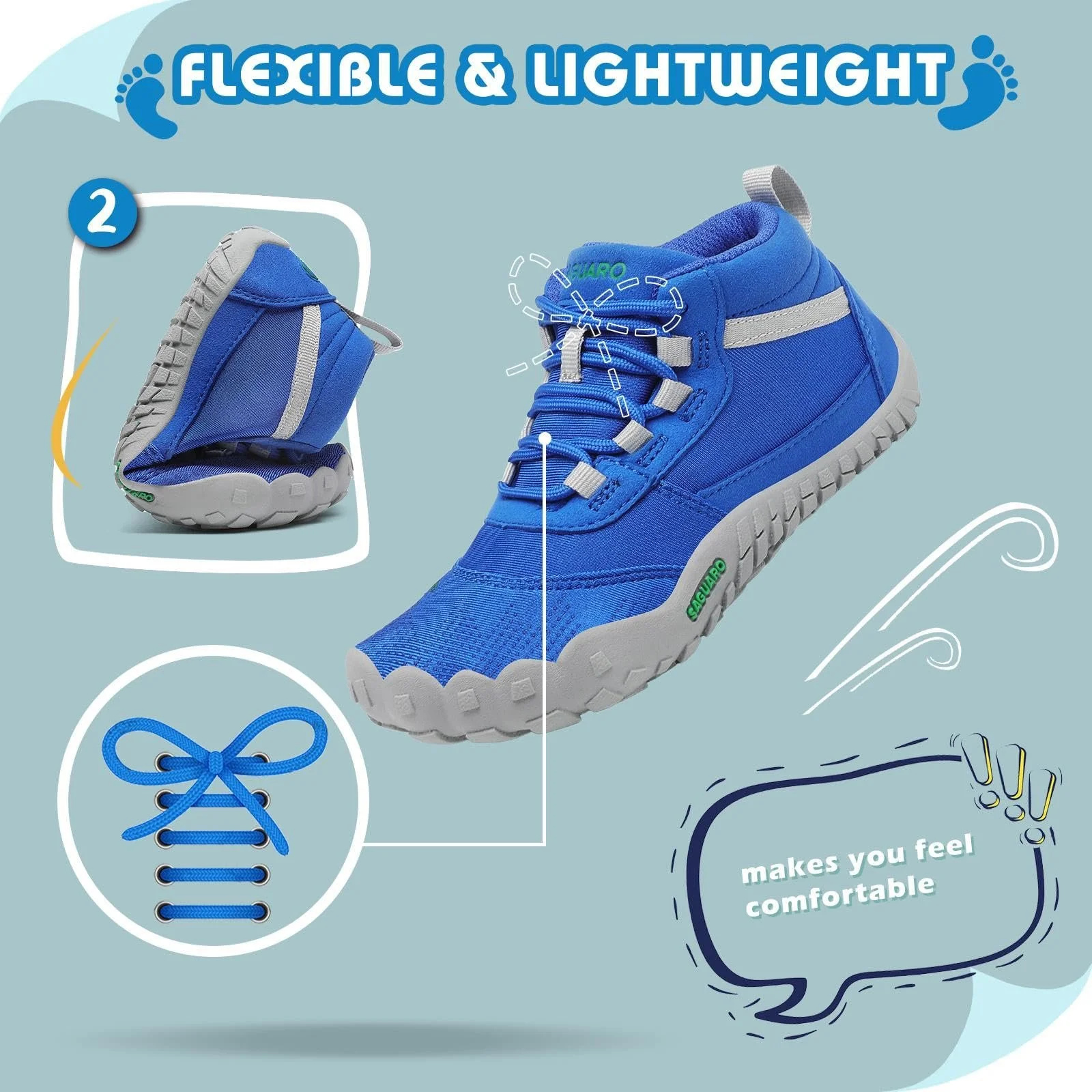 Кросівки SAGUARO Дитячі Легкі Трекінгові, фото №3