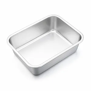 Форма для запекания Joyfair прямоугольная из нержавеющей стали 32 x 25 x 8 см - Фото 1