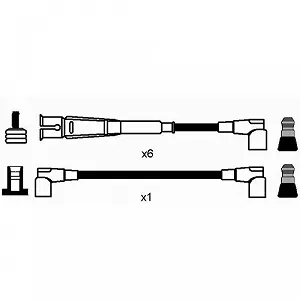Комплект проводів запалювання NGK 0744 для автомобілів з розподільником запалювання synthetic.ua - Фото 1