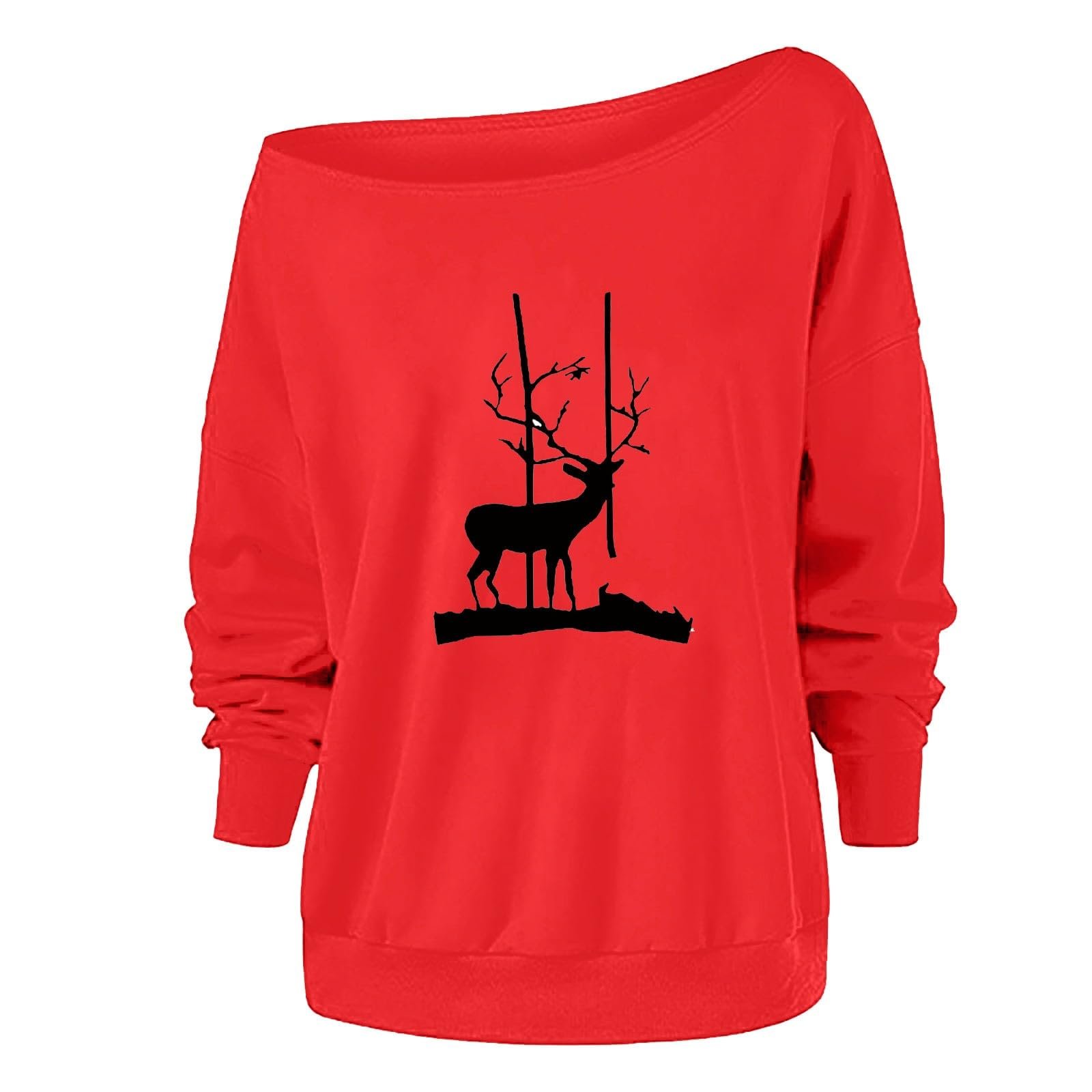 Светр Qixiu з різдвяним принтом Санта Клауса, фото №1 Светр Qixiu з різдвяним принтом Санта Клауса, фото №1