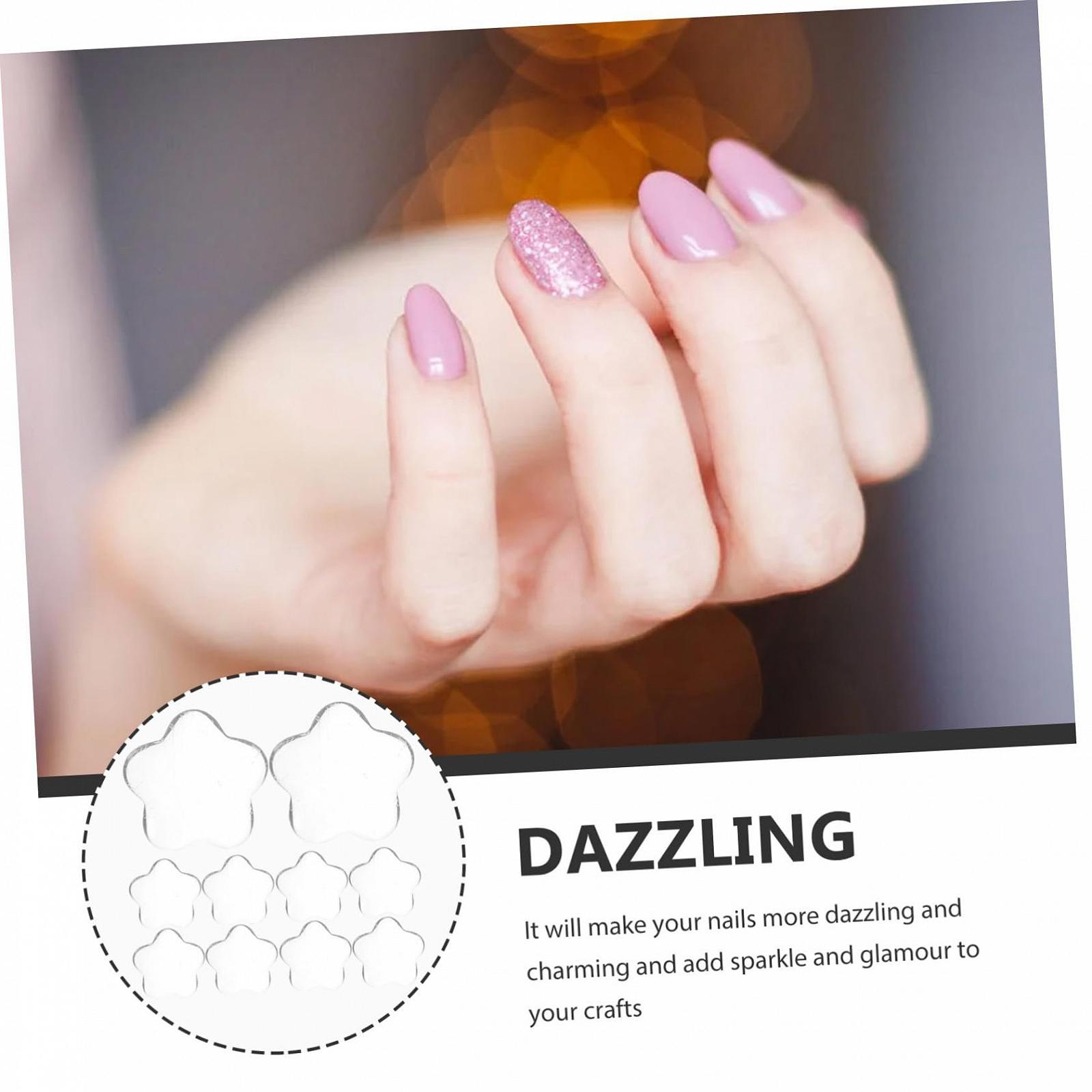 Аксессуары для ногтей Happyyami 40 шт., стразы, ювелирные изделия для маникюра, DIY подвески для ногтей, украшения для ногтей, подвески для ногтей, аксессуары для ногтей, неровные стеклянные стразы, фото №3