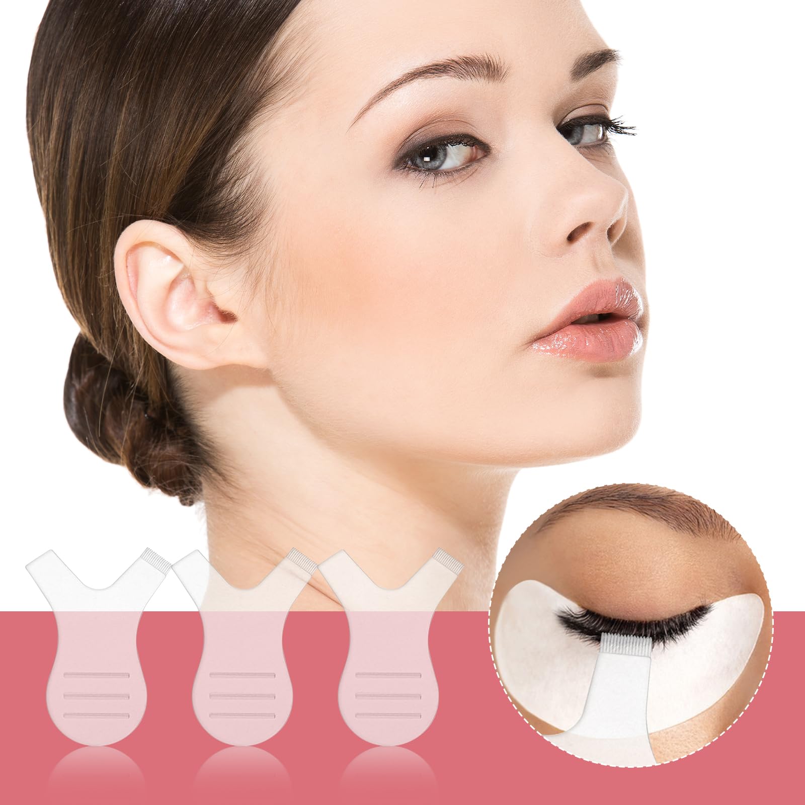 Набір Y Shape Eyelash Comb Інструмент для підняття вій Силіконова щітка для вій Y-Shape Прозора щітка для підняття вій гребінець для підняття вій для нарощування вій (60 шт.), фото №5
