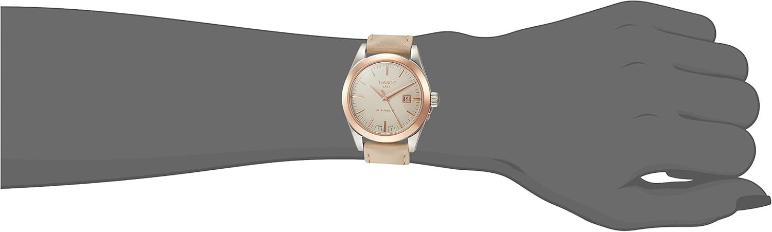Автоматичний Годинник Tissot T9300074626100, бежевий, Ремінець, фото №8 Автоматичний Годинник Tissot T9300074626100, бежевий, Ремінець, фото №8