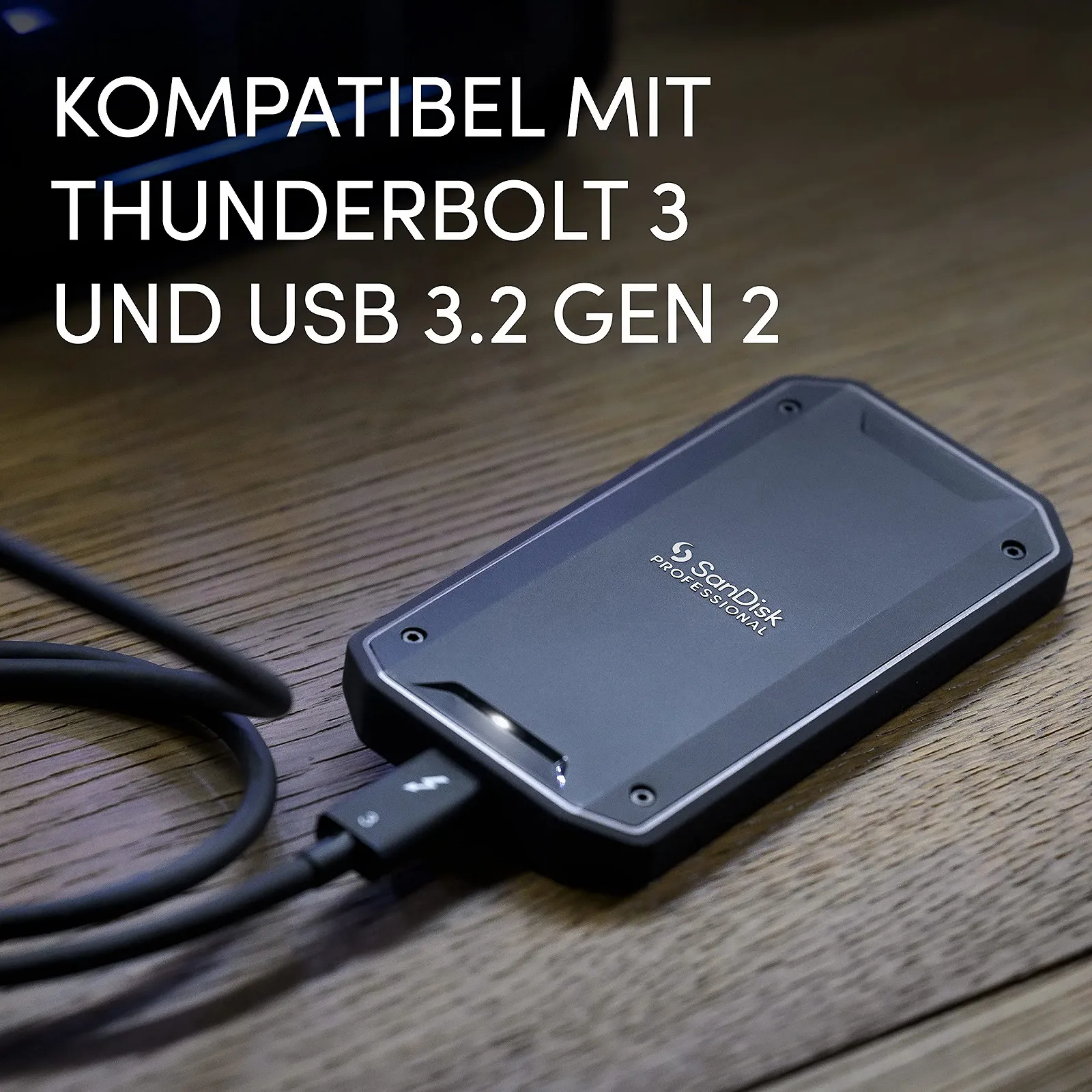 Внешний SSD SanDisk PROFESSIONAL PRO-G40 2TB Rugged NVMe Thunderbolt 3 USB-C 3000 MB/s IP68, фото №4 Внешний SSD SanDisk PROFESSIONAL PRO-G40 2TB Rugged NVMe Thunderbolt 3 USB-C 3000 MB/s IP68, фото №4