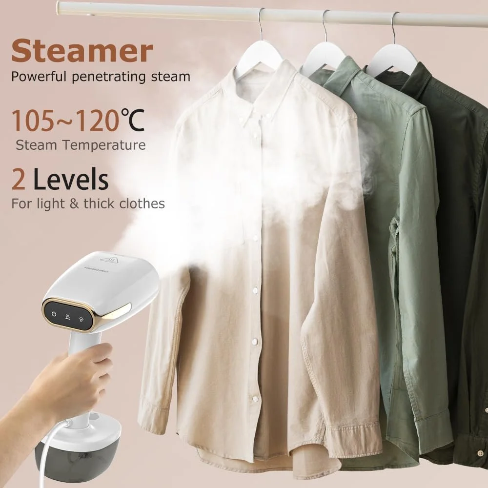 Отпариватель 1800 W 350 ml 30 g/min Керамическая подошва, фото №4