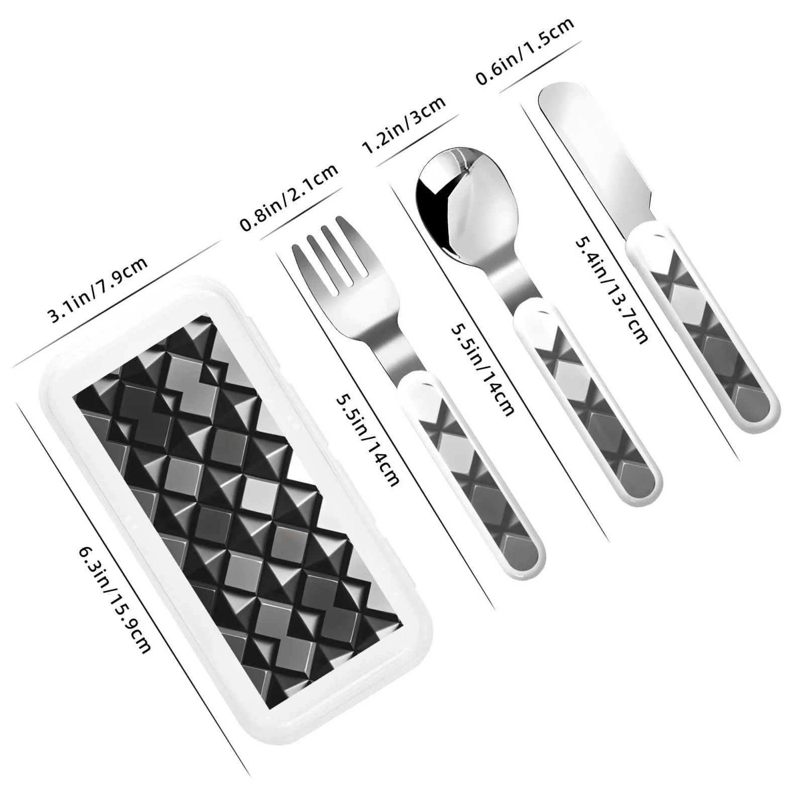 Набір дитячих столових приборів Leder Styling з принтом, три предмети, фото №3 Набір дитячих столових приборів Leder Styling з принтом, три предмети, фото №3