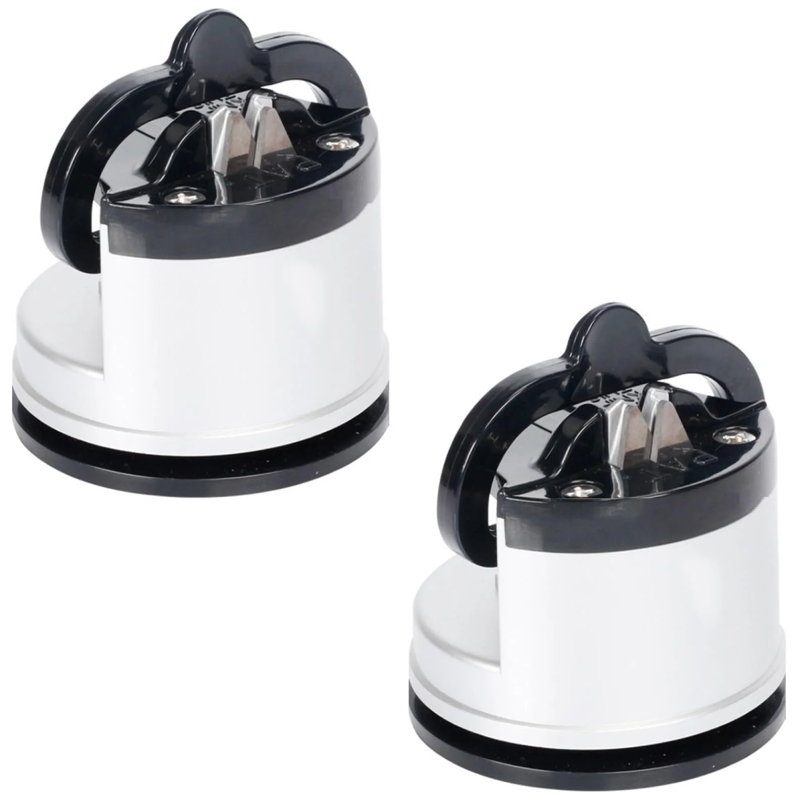 Точилка для ножів на присосці біла 2 шт., фото №1