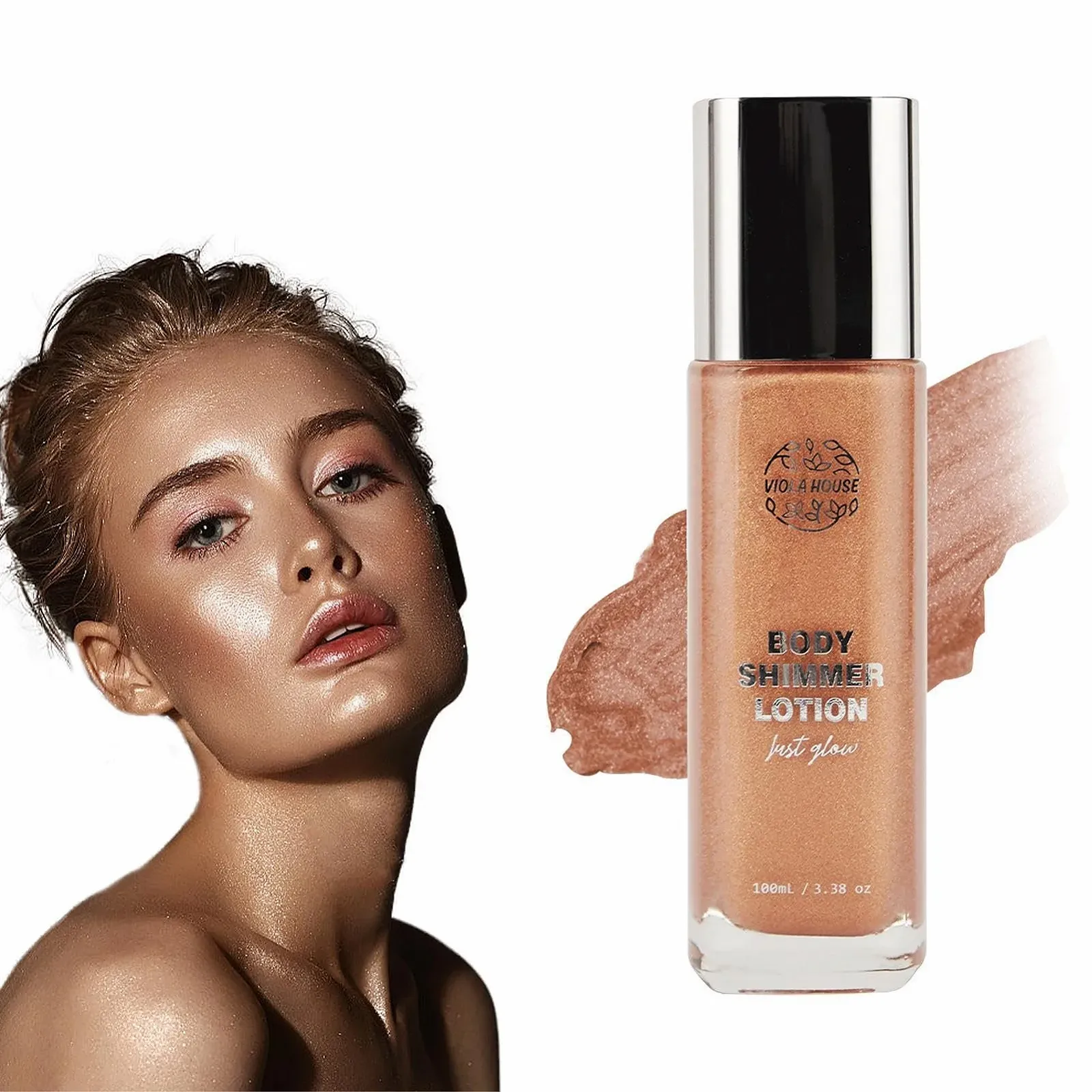 Лосьон для тела 100 мл, не липкий, для сияющей кожи, увлажняющий, для отбеливания кожи, нежирный, фото №8