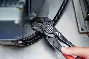 Клещи переставные Wiha Classic (40923) I Клещи без кнопки с храповым механизмом 250 мм I Усиление усилия руки до 10 раз synthetic.ua - Фото 1